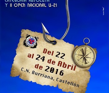 XXXII CAMPEONATO DE PESCA DE SELECCIONES AUTONÓMICAS DE EMBARCACIÓN FONDEADA – DEL 22 AL 24 DE ABRIL DE 2016 – CLUB NÁUTICO BURRIANA