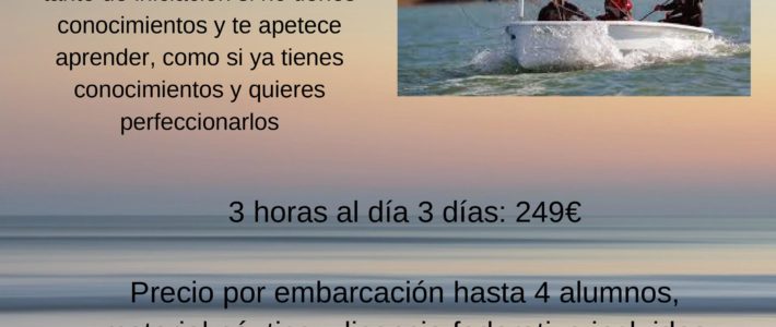 Curso de vela para adultos.