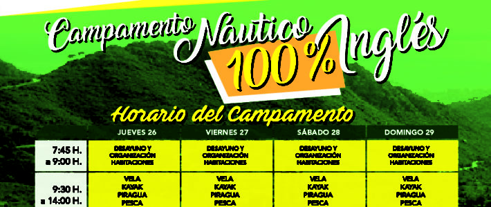 Campamento Náutico en Inglés. Infórmate.